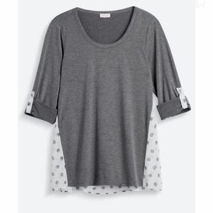 Stitch fix grey blouse shirt l